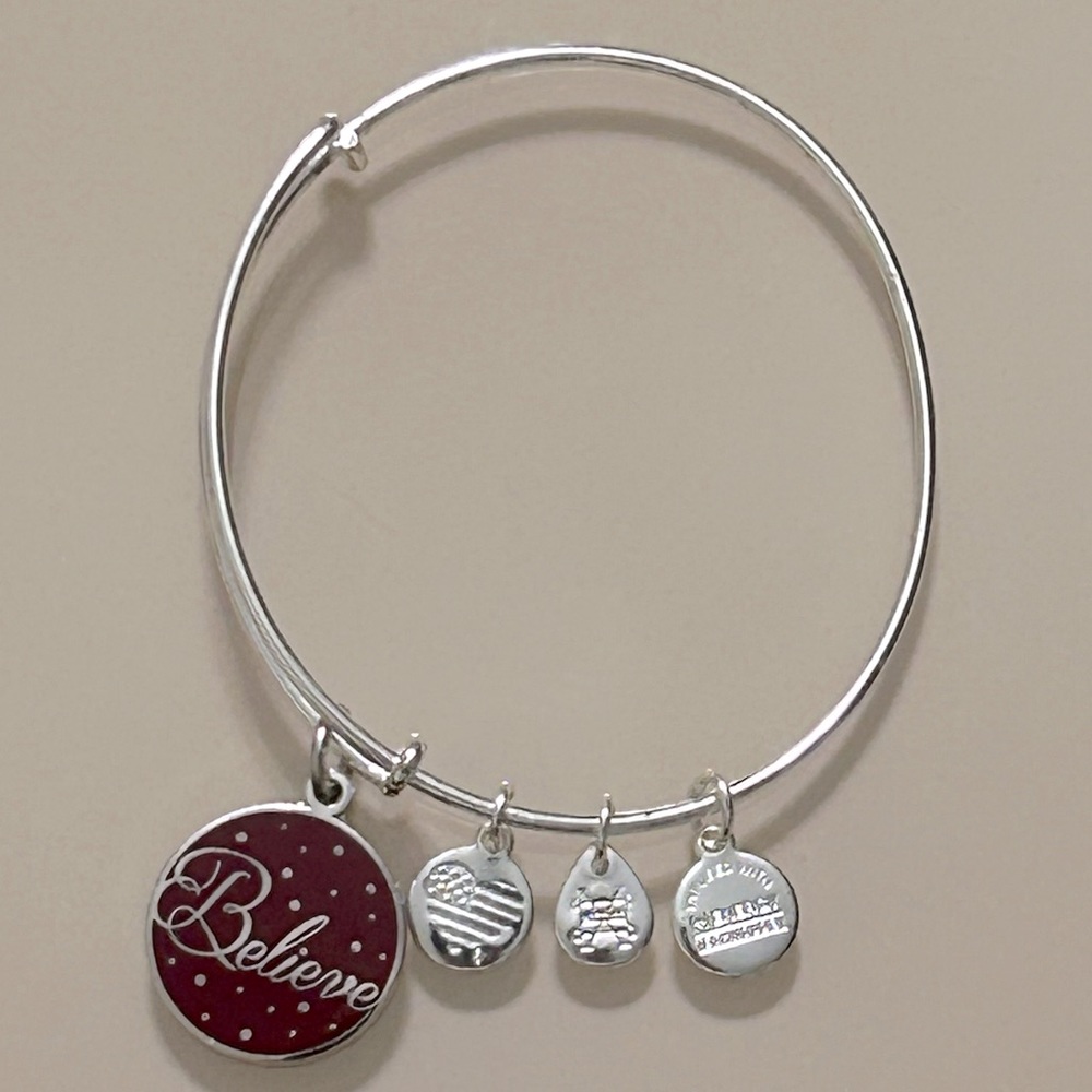 Alex and Ani Believe Charm Bracelet